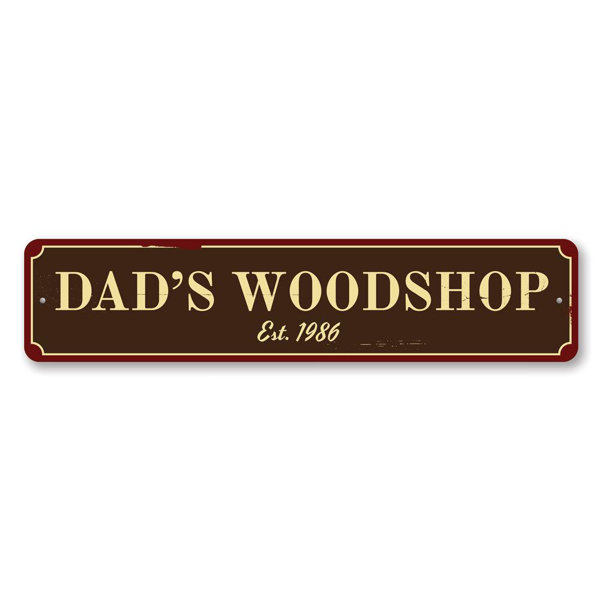 Lizton Sign Shop, Inc Dad's Custom Aluminum Sign Wayfair